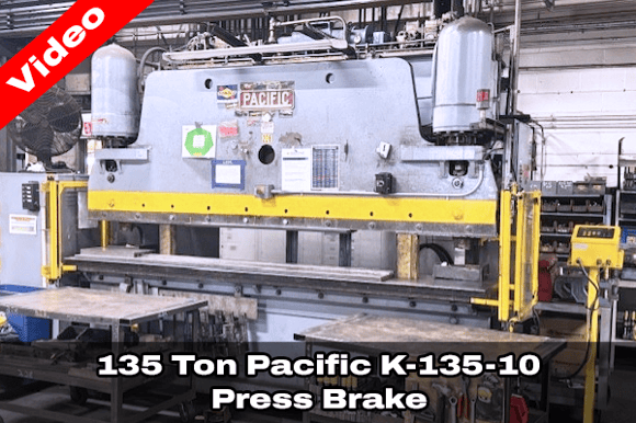 3721655_Pacific K-135-10 Press Brake with Video