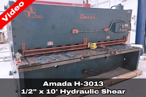 3723880_Amada H-3013 Hydraulic Shear with Video