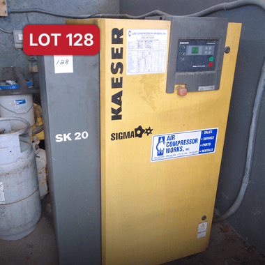 Lot 128_2011 Kaeser Air Compressor