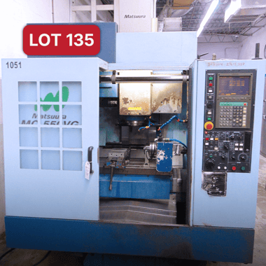 Lot 135_Matsuura MC-550 VG Vertical Milling Machine (2000)