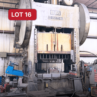 Lot 16_3769850_Bliss 250 Ton Stamping Press