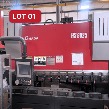 Lot 1_3747367_Amada HS8025 Hydraulic Press Brake (2013)