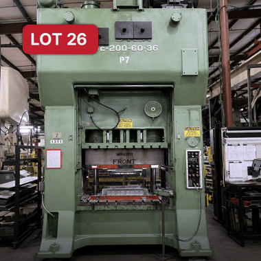 Lot 26_3760087_Minster 200-Ton Mechanical Press