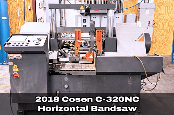 Lot 37_(2018) Cosen C-320NC Horizontal Bandsaw