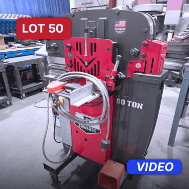 Lot 50_3752009_Edwards 50 Ton Ironworker (2020) with VIDEO