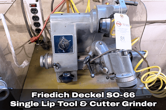 Lot 54_Friedich Deckel Model SO-66 Single Lip Tool & Cutter Grinder