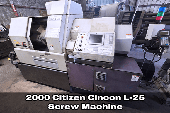 Lot 86_Citizen Cincon #L-25 Screw Machine_2000